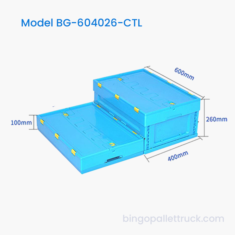 47L Tote Plaisteacha Collapsible le Lid le haghaidh Stóráil Loighistic