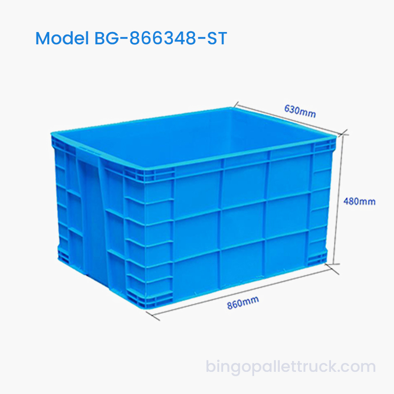 212L Bosca Tote Plaisteacha Stackable Móra Tionscail