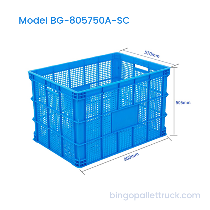 194L cliathbhosca Plaisteacha Stackable do Stóráil Comhpháirt Mhór