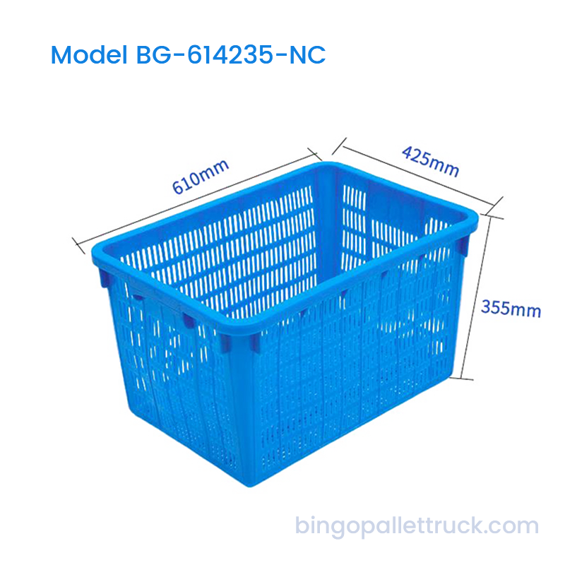 65L Cliabh Plaisteacha Nestable HDPE Loighistic Basket for Glasraí